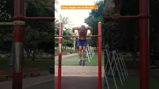 1 pull up, 1 muscles up, 1 bar dip ×3 , 30 bar dips, 15 pull ups. #shorts #calisthenics #motivation