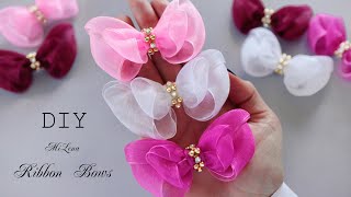 🎀 БАНТИКИ ИЗ ОРГАНЗЫ 🎀 DIY Ribbon Bows 🎀