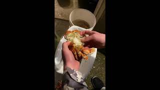 How WE Clean Dungeness Crabs on the Oregon Coast #shorts #crabbing