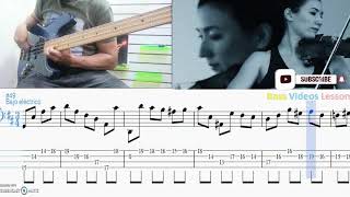 ♟️Bach bwv 1002 Bass bajo electrico y violin (GuitarPro 🎸🎻) [B minor Courante]