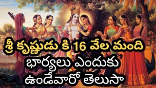 కృష్ణునికి 16 వేల మంది భార్యలు ఎందుకు ఉన్నారు wives of Lord Sri Krishna Secrets of Lord Krishna