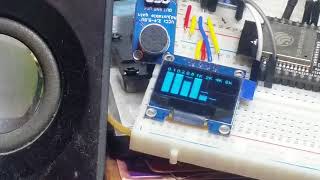 ESP32 Audio Spectrum from saturation to silence