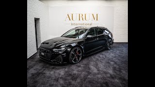 [2021] AUDI RS6 AVANT Mythos Black Metallic Interior Exterior Walkaround by AURUM International [4K]