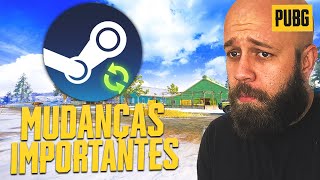 GRANDE MUDANÇA PARA JOGADORES DE PUBG NA STEAM! Os ajustes COMEÇARAM?