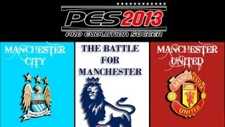 PES 2013 Gameplay! Manchester City Vs Manchester United - Superstar, 10 Min Game!