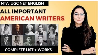 All American Writers in 1 Video || NTA UGC NET Preparation #englishliterature #studysmart