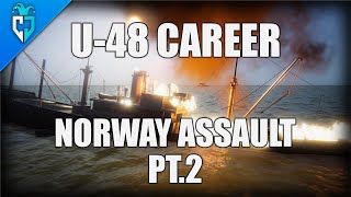 UBOAT Gameplay | U-48 Career | North Sea Assault PT.2