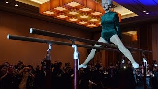 World's oldest gymnast Johanna Quaas performs