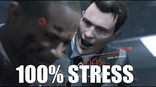 Detroit Become Human - “What Happens If” You Reach 100% Level of Stress  - The Interrogation Scene