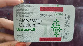 Unitor-10 tablet(Atoravastatin ) use, dose, work, side effect, parcautions पूरी जानकारी हिंदी मे 👍