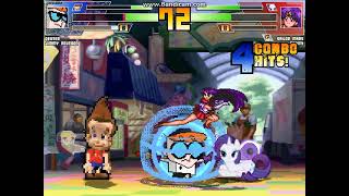 MUGEN battle #4959: Dexter & Jimmy Neutron vs Sailor Mars & Rarity