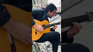 Cold winter picking at Milan Duomo! #latinbackingtrack #improvisar #guitarscales #aldimeola #busking