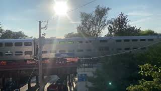 Metra UP-North Line Train Northbound Arrives At Evanston Main Street Station #EvanstonIllinois