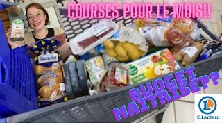 Gros retour de courses du mois!! Budget maitrisé ? 230€