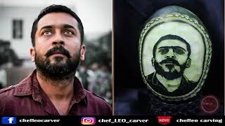 SURYA BIRTHDAY MASHUP \ WATERMELON CARVING \ SURYA CARVING \SORRURAI POTTRU