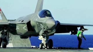 New F 35 Flight Training on Aircraft Carrier