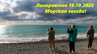 Пляж "Морская звезда"Лазаревское 19.10.2024. 🌴ЛАЗАРЕВСКОЕ СЕГОДНЯ🌴СОЧИ.