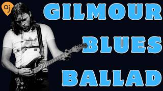 Gilmour Blues Backing Track  | Guitar Backing Track (D Minor / 128 BPM)