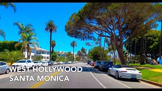 [4K] West Hollywood to Santa Monica, California, ASMR Drive