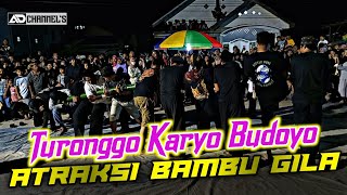 ANGKER‼️ATRAKSI BAMBU GILA Jaranan TURONGGO KARYO BUDOYO Live Muara Badak