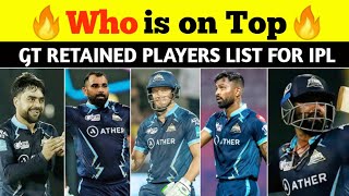 IPL 2023 | Gujarat Titans Retained Players List | #Shorts #GT #IPL2023🏆