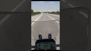 Touching the top speed at Yamuna Expressway.😍😍 #suzukivstrom #youtubeshortsvideo #biketopspeed