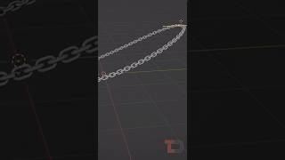 How to make a Chain in Blender using the Fluent Power Trip Add on #blender #3dmodeling #shorts