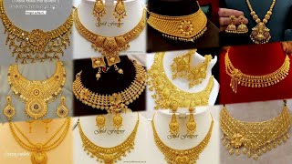 Latest Bridal Gold Necklace Design 2024 // Beautiful Necklace Design // Gold jeweller collection"""