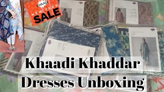 Khaadi Khaddar Dresses Unboxing ~ Flat 30% Online Sale Shopping Haul