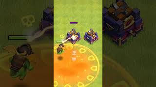 Inferno Dragon Vs Poison Spell Towers #clashofclans #coc #clashroyale #shorts