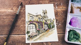 Line and Wash | Painting an Edinburgh Street