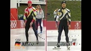 Winter Olympic Games Albertville 1992 - 500 m Yasunori Miyabe - Mey (Gold)