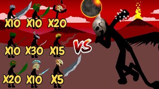 Final Boss Vs All Swordwraths | Stick War Legacy