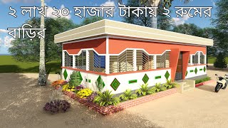 2 লাখ 20 টাকায়, ২ রুমের ,টিন সেড বাড়ির ডিজাইন ও খরচ 2022,tin set house design Bangladesh,