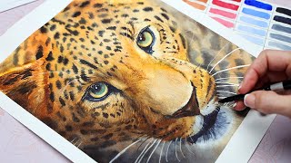 How to Paint a Realistic Leopard in Watercolor