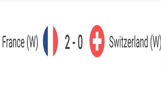 France (w) vs Switzerland (w) (2-0) Friendlies