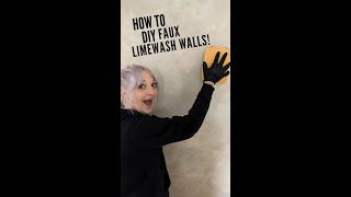 How To DIY Faux Limewash Walls! | Paint Hacks | DIYDanie #shorts #diy