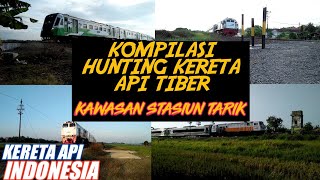 HUNTING!!! Kereta api berkelok menuju stasiun tarik