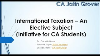 International Taxation | An Elective Subject | Strategy for Exam Day | How to Read Case Study | EP05