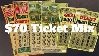 $70 Mix of Georgia Lottery scratch off tickets