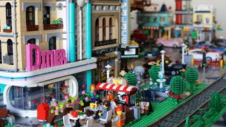 1st LEGO City Layout - izbrickz