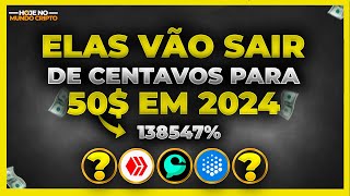 TOP 5 CRIPTOMOEDAS QUE CUSTAM CENTAVOS E VÃO EXPLODIR NA BULL RUN DE 2024 🚨