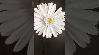 Gerbera Daisy without sticking each petal with glue, 10-12 inches  #paperflower  @PaperSaiarts 