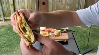 Smoked Bologna Fried Sandwich