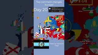 Top comment changes Europe! (Day 20) #shorts #europe #map (request by: @Un YT Xd   )