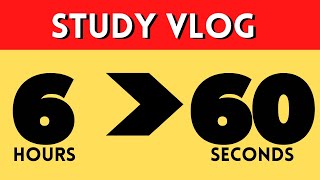 6 hrs of study in 60 sec || Study vlog for NEET PG / INI-CET || Motivation