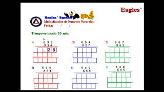 Multiplicaciones de tres cifras por dos