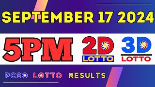 5PM EZ2 & Swertres September 18, 2024 | PCSO Lotto Result