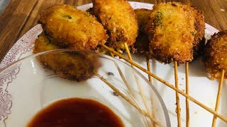 potato chicken sticks | potatoes and chicken recipe by cooking with Aiman