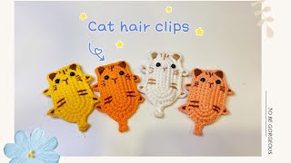 Cat hair clip🐈🐈🐈 | How to crochet cat hair clip | Easy step by step tutorial